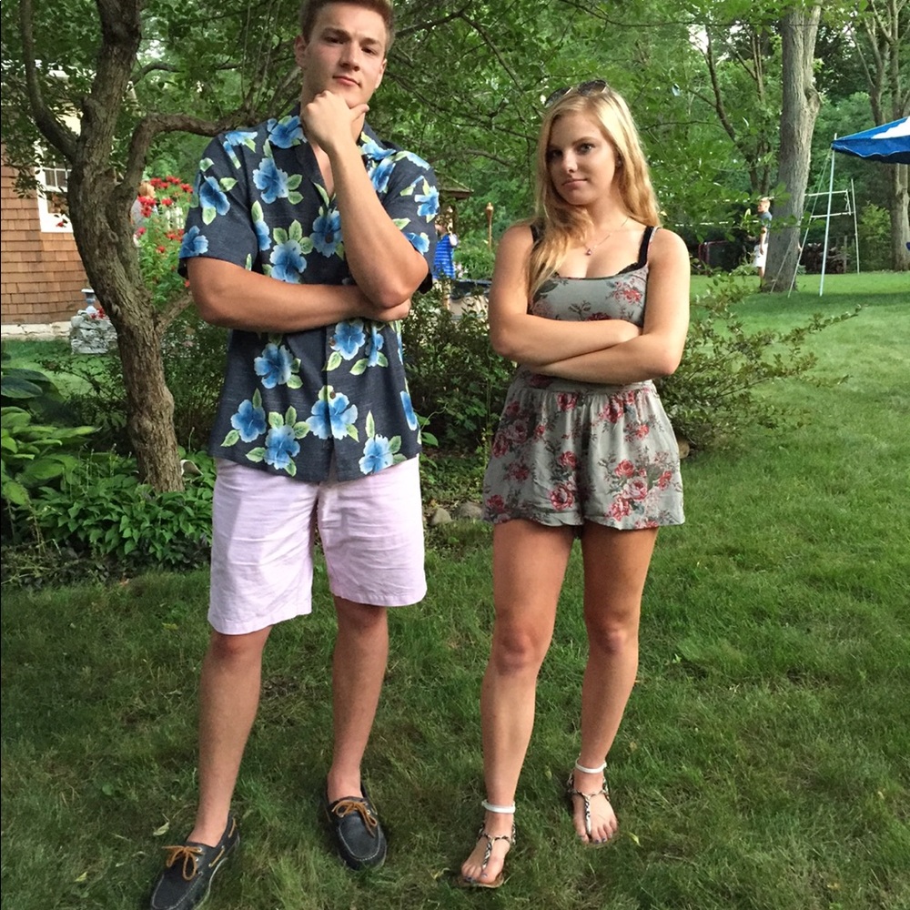 Olive green floral romper - Picture 5 of 5